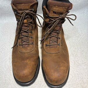 Wolverine Raider Steel Toe Work Boots Mens 12 Brown Leather EH W08504